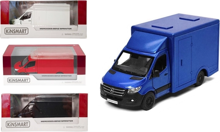 Μεταλλικό μοντέλο Mercedes-Benz Sprinter 1:48 με μηχανισμό pull back
