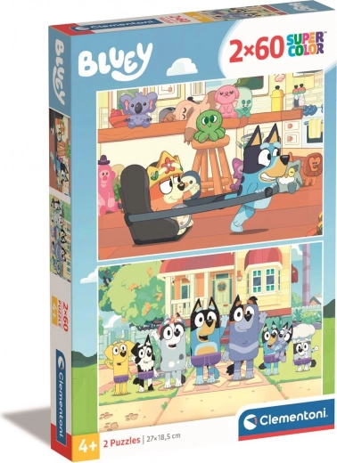 Παζλ Bluey 2×60 κομμάτια CLEMENTONI