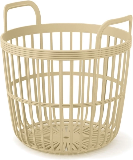 Καλάθι Zoe Basket με χερούλια 36,4 cm σε χρώμα άχυρο