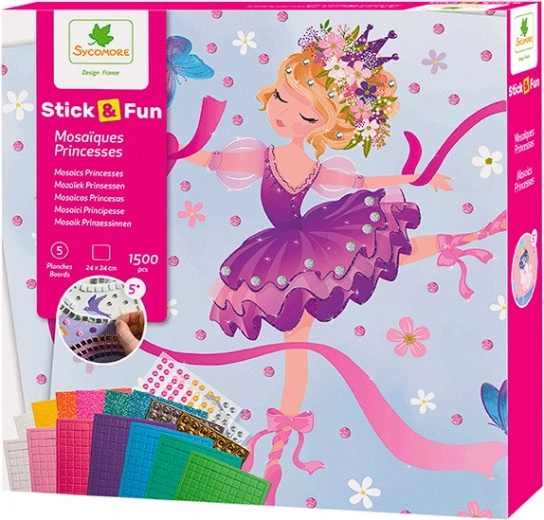 Stick & Fun μωσαϊκό πριγκίπισσες μπαλαρίνες