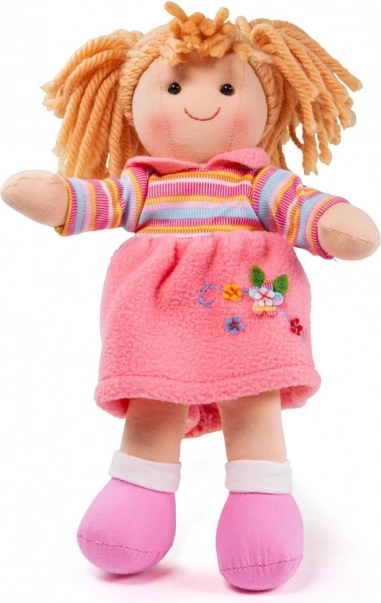 Υφασμάτινη κούκλα Bigjigs Toys Jenny 28 cm