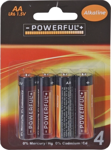 Αλκαλικές μπαταρίες AA 1,5 V, 4 τεμ.