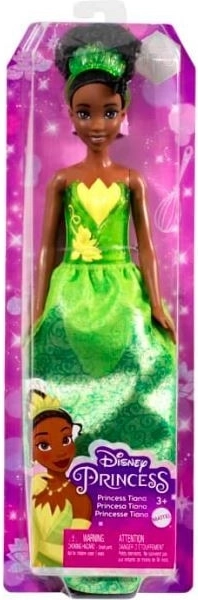 Κούκλα DISNEY PRINCESS Tiana με πράσινο φόρεμα