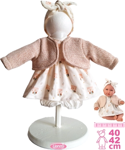 Ρουχαλάκια για κούκλα New Born 40–42 cm, σετ 4 τεμαχίων Llorens