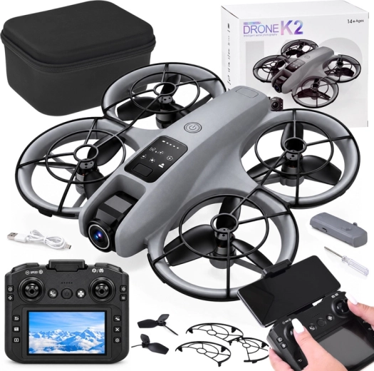 Drone με κάμερα τηλεχειρισμού με χειριστήριο LCD