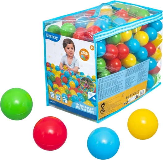 Χρωματιστές μπάλες παιχνιδιού BESTWAY Splash & Play 250 τεμ.