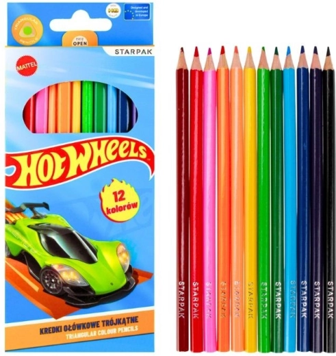 Ξυλομπογιές Hot Wheels 12 χρώματα