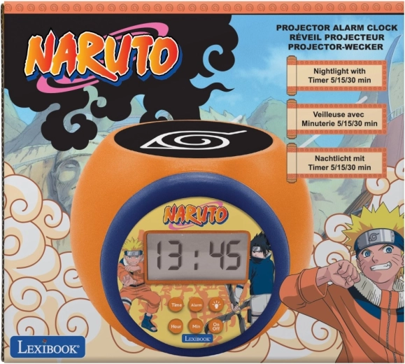 Ψηφιακό ξυπνητήρι Lexibook Naruto με προβολέα οροφής