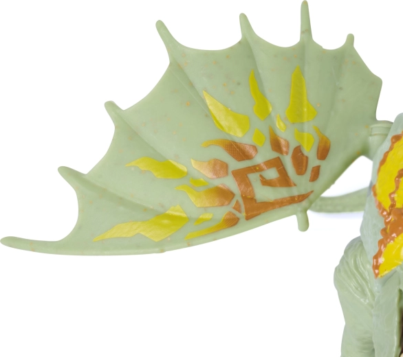 Αυθεντικός δράκος Rumblehorn με λεπτομερή φτερά