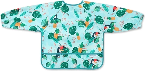 Αδιάβροχη σαλιάρα με μακριά μανίκια BABYONO Toucans 6m+