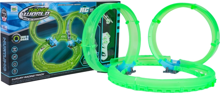 Φωσφορίζουσα αγωνιστική πίστα που λάμπει στο σκοτάδι 25 τεμαχίων