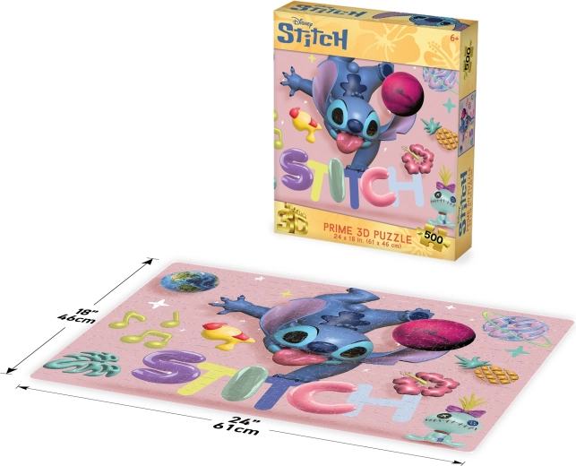 3D παζλ Disney Stitch 500 τεμαχίων