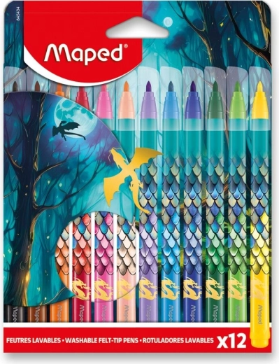 Maped Μαρκαδόροι Fixy Dragon 12 τεμ.