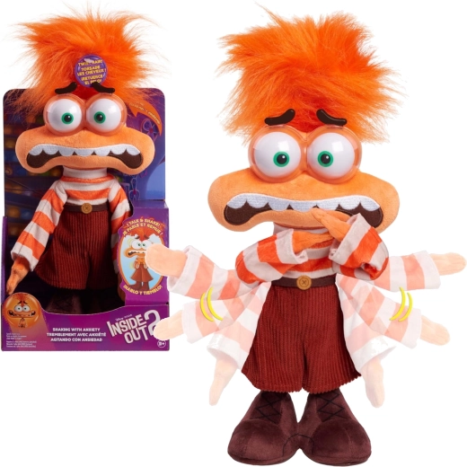 Inside Out 2 διαδραστικό λούτρινο Obava (Anxiety) 32 cm