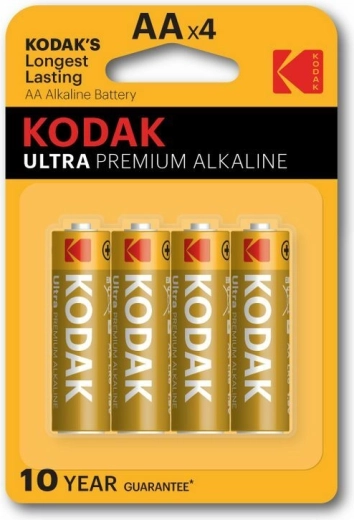 Αλκαλικές μπαταρίες Kodak Ultra Premium AA 1,5 V, 4 τεμ.