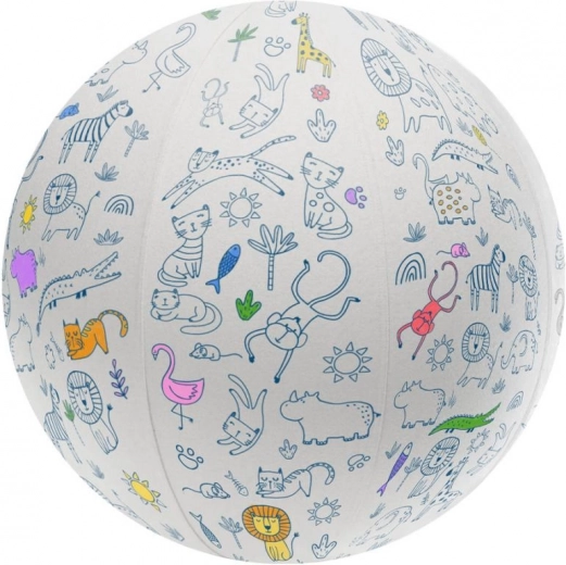 Μπάλα για ζωγραφική με ζωάκια 45 cm ARTO