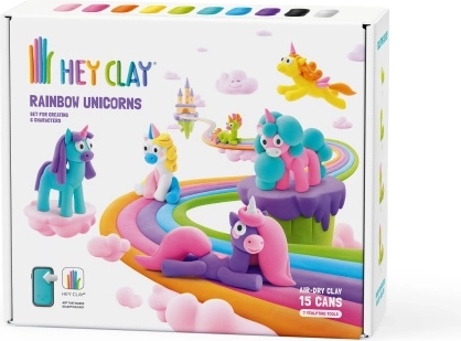 Δημιουργικό σετ Hey Clay – μονόκεροι του ουράνιου τόξου