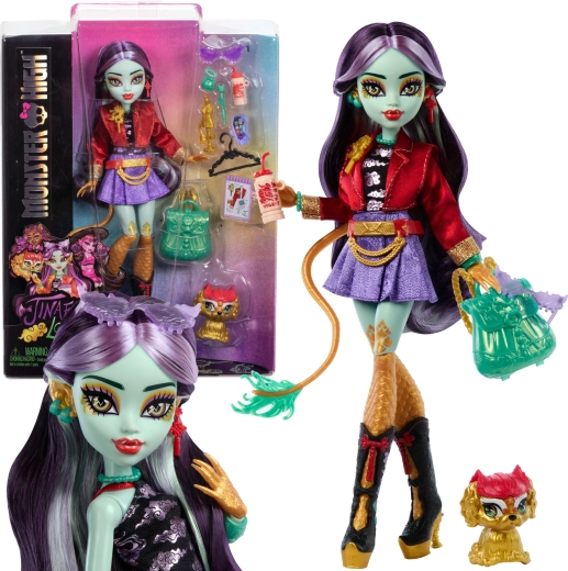 Κούκλα Monster High Jinafire Long με το ζωάκι Cloudy