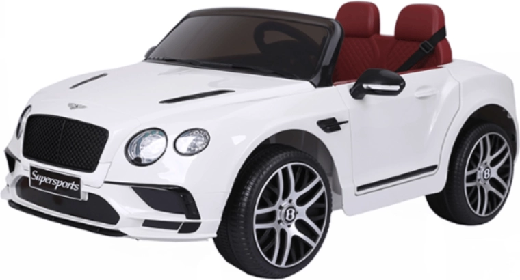 Ηλεκτρικό παιδικό αυτοκινητάκι BENTLEY Supersports, λευκό, 12 V, 2 μοτέρ