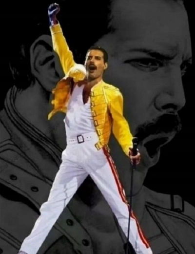 Norimpex ζωγραφική με αριθμούς – Η πόζα του Freddie Mercury 40 × 50 cm