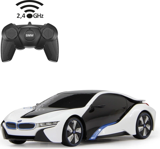 Τηλεκατευθυνόμενο αυτοκίνητο BMW i8 σε κλίμακα 1:24, λευκό