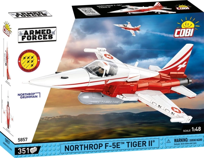 Cobi Armed Forces Northrop F-5E Tiger II Patrouille Suisse 1:48 (351 κομμάτια)