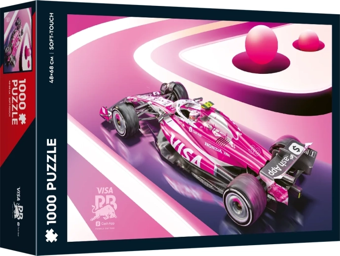 Παζλ 1000 κομματιών Soft Touch – Automobilist: Visa Cash App Racing Bulls Miami Livery