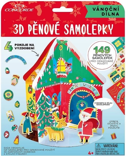 3D αυτοκόλλητα αφρού χριστουγεννιάτικο εργαστήρι CONCORDE