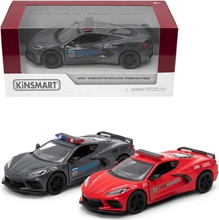 Μοντέλο Chevrolet Corvette 2021 αστυνομία/πυροσβεστική - 1 τεμάχιο
