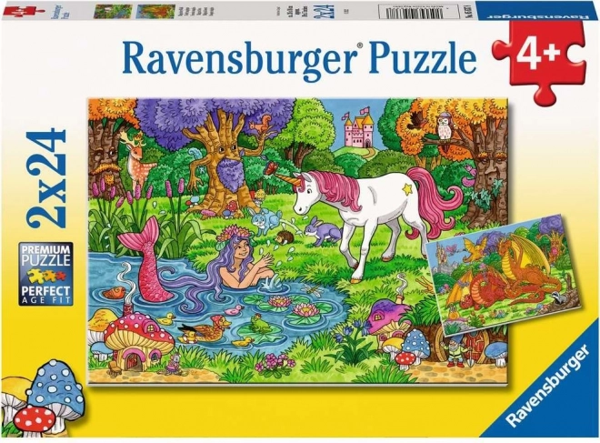 Ravensburger παζλ Μαγικό δάσος 2x24 κομμάτια