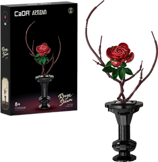 Κατασκευαστικό σετ CaDA λουλούδια Rouge Dawn 43 cm - 1 τεμάχιο
