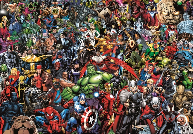 Συλλεκτικό παζλ 1000 κομματιών Compact Puzzle Marvel