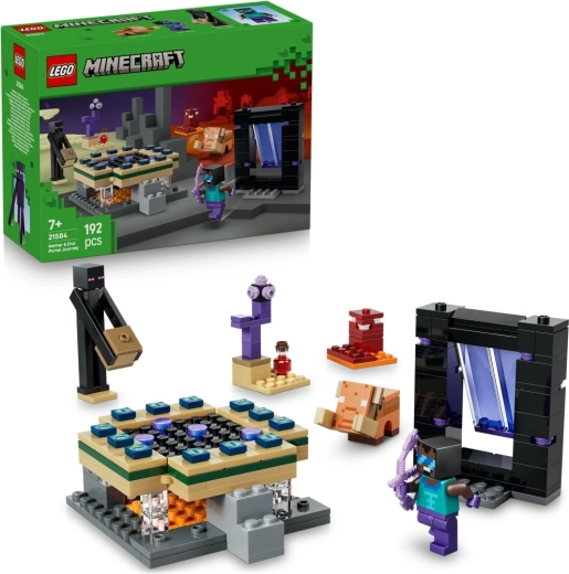 LEGO Minecraft Διαδρομή μέσω Πύλης στο Nether και το End