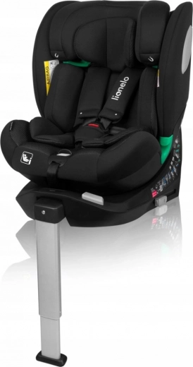 Παιδικό κάθισμα αυτοκινήτου Lionelo Braam Air i-Size 40-150 cm μαύρο