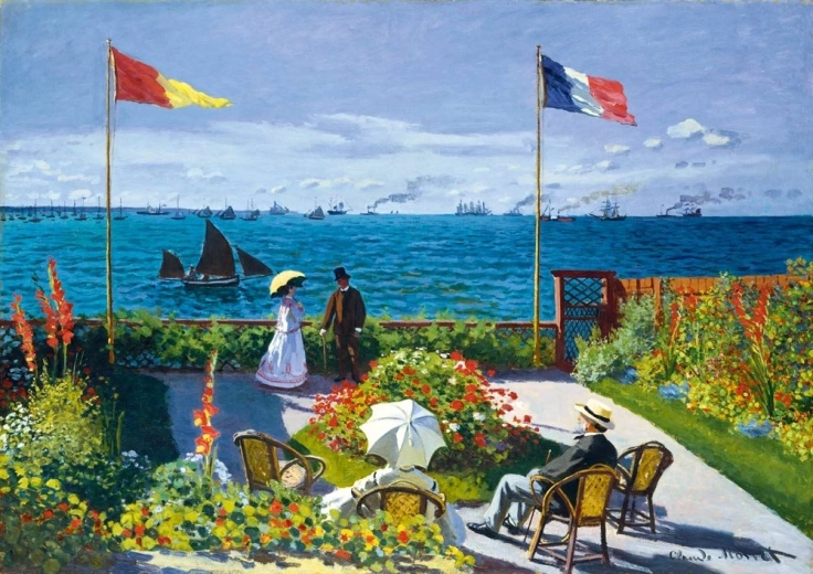 Παζλ Bluebird Κήπος στη Sainte-Adresse 1000 κομμάτια