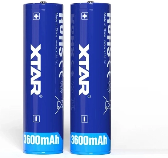 Επαναφορτιζόμενη μπαταρία Li-ion XTAR 18650 3,6 V 3600 mAh με προστασία