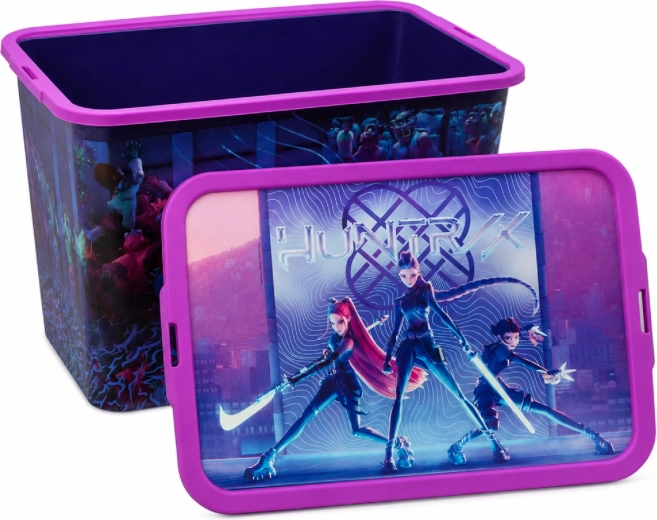 Αποθηκευτικό κουτί K-Pop Demon Hunters με καπάκι με κλιπ 23 l