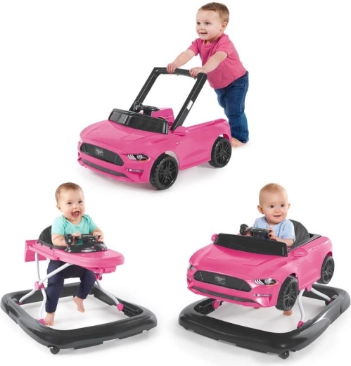 Bright Starts στράτα 3 σε 1 Ford Mustang ροζ