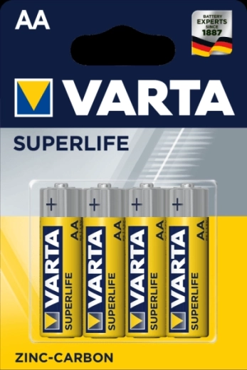 Varta Superlife AA ψευδαργυροάνθρακες μπαταρίες 1,5 V, blister 4 τεμ.