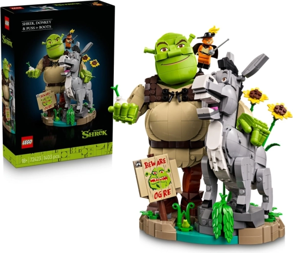 LEGO Shrek – Shrek, γάιδαρος και Παπουτσωμένος Γάτος