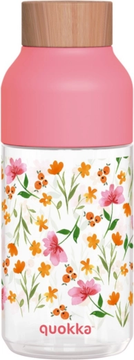 Μπουκάλι νερού Quokka Ice pink flowers 570 ml