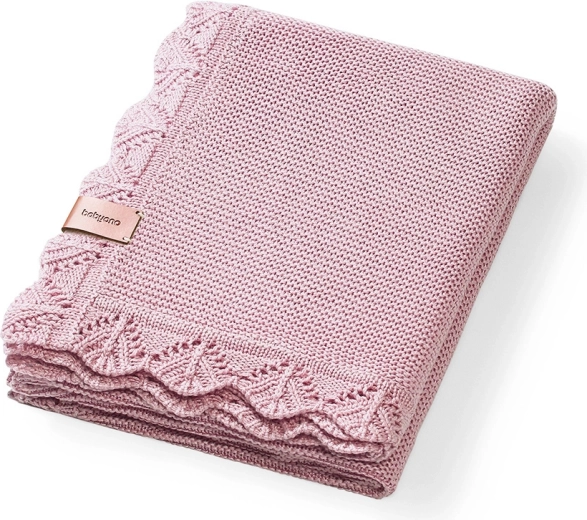 BabyOno πλεκτή bambusένια κουβέρτα Pink 75 × 100 cm