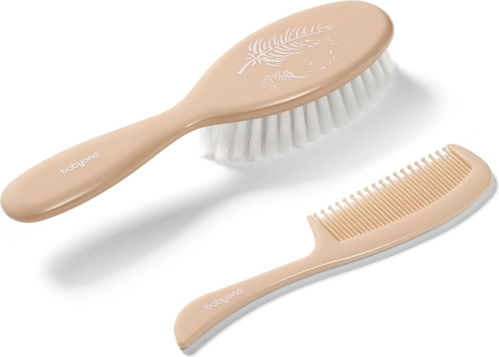 Babyono βούρτσα και χτένα μαλλιών Beige