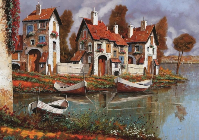 Παζλ ART PUZZLE Σπίτια σε κύκλο, Ιταλία – 1000 κομμάτια