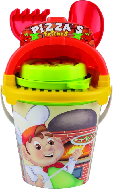 Androni σετ για άμμο Pizza Friend, 7 τεμαχίων