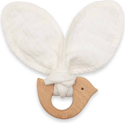 Παιδικό μασητικό με πουλάκι NEW BABY Bird white