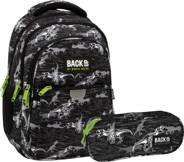 Σχολικό σετ BackUP T‑Rex 2σε1 – σακίδιο και κασετίνα