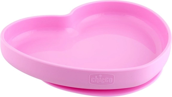 Σιλικονούχο πιάτο Chicco καρδιά με βεντούζα 9 m+
