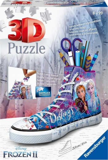 Ravensburger 3D παζλ αθλητικό παπούτσι Frozen 2 – μολυβοθήκη, 112 κομμάτια