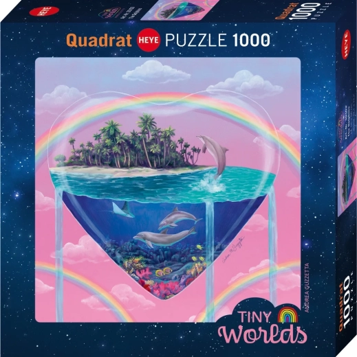 Τετράγωνο παζλ Heye Tiny Worlds: Δελφίνια 1.000 κομματιών